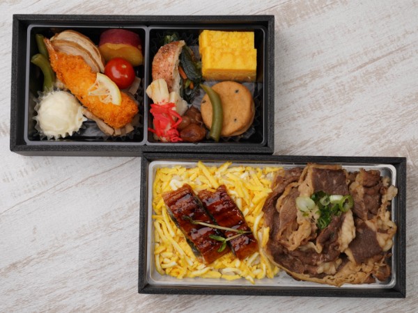 厳選鰻と牛すき煮と野菜の贅沢二段御膳