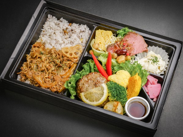 A4和牛肉めし＆和牛ハンバーグ 柑橘レモンソース