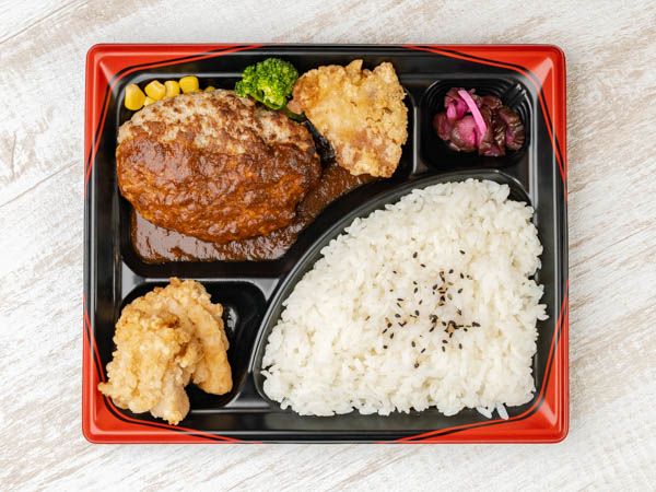 ハンバーグ＆唐揚げ弁当
