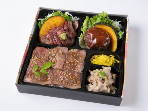 特選サーロインステーキ・デミグラスハンバーグ・しゃぶしゃぶのローストビーフ重