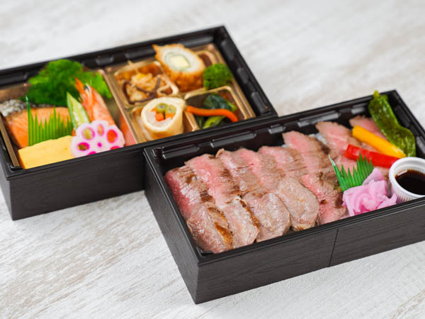 牛ロースステーキ豪華二段重