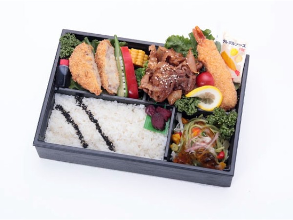 神戸牛薄切り焼肉＆神戸牛コロッケ＆天然エビフライ御膳