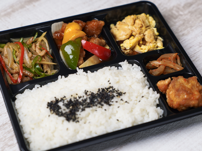 福三昧 ～酢豚・チンジャオ・玉子餡～