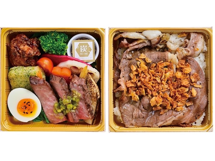 和牛はみだしカルビ＆和牛サーロイン二段幕の内弁当