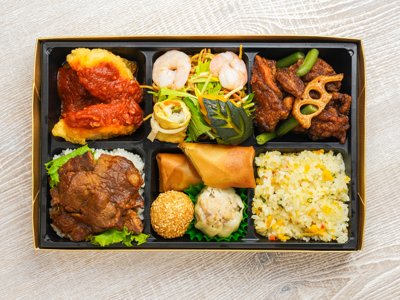 【お弁当デリ限定】6升10品 限定ボリューム中華弁当
