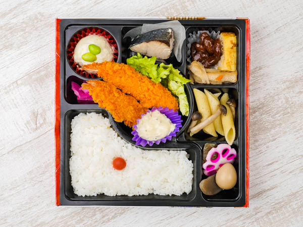 選べるご飯のえびフライ彩り弁当