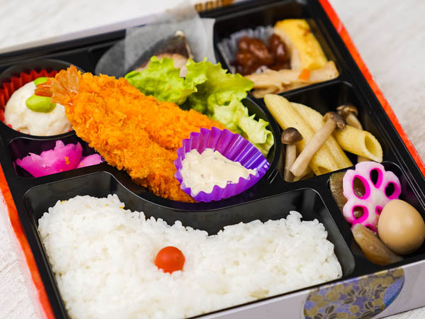 選べるご飯のえびフライ彩り弁当