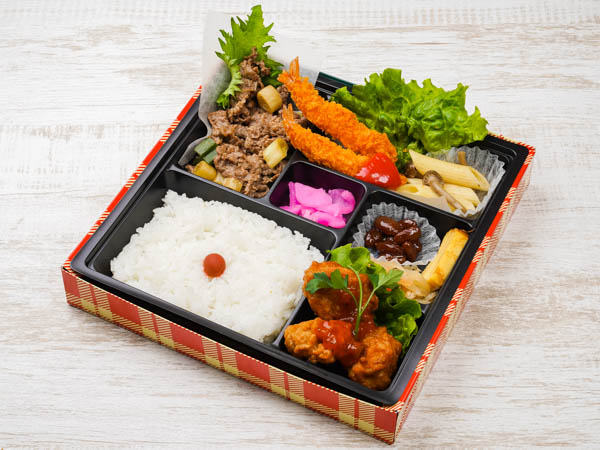 選べるご飯のすき焼きと若鶏サルサソース御膳