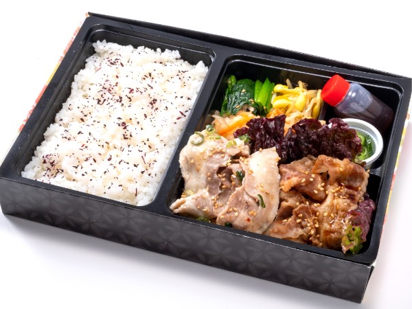 豚バラの岩塩だれ焼きと牛焼肉弁当